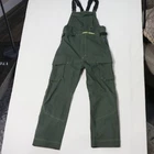 Under Armor Fish Elite Shoreline Rain Bib Mens Size XL Green Lime Zipper Pockets