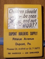 Vintage 1950's 60's Dupont Builders Luzerne County Pa Paper Advertising Clip
