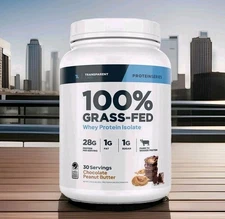 Transparent Labs Grass Fed Whey Protein Isolate 30 Serv Chocolate Peanut Butter