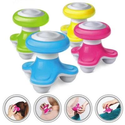 SUPER LIFE Mini USB Electric Handled Wave Vibrating Massager Full Body Massage, Mix Colors