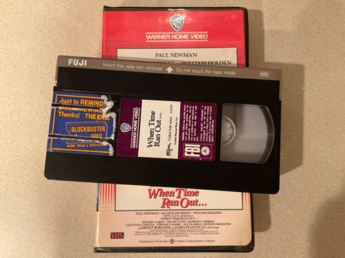 When Time Ran Out... (VHS, 1986, Warner Clamshell) Paul Newman, William Holden - Picture 4 of 4