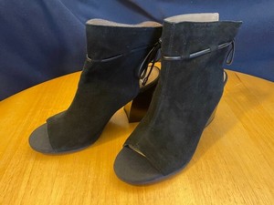 bowa tie back open toe bootie