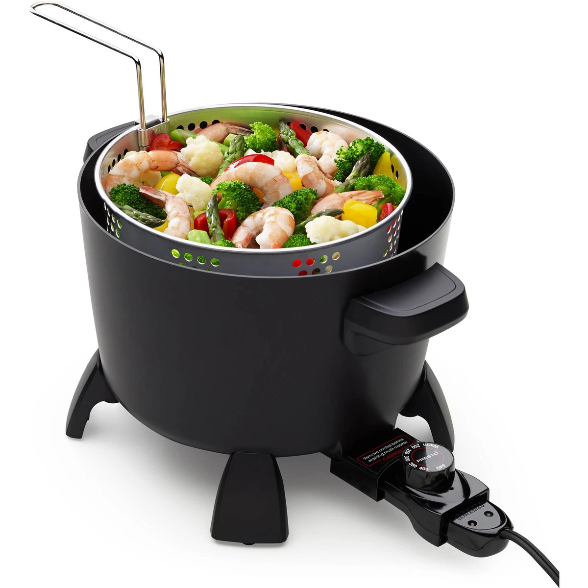 Electric deep fryer dual daddy cooker home kitchen countertop fries discount