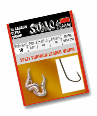 DAM Spezi Haken gebunden Vorfach Mais/Teig 60cm DAM Spezi Haken gebunden Vorfach Mais/Teig 60cm