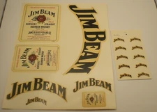 Vintage Jim Beam Bourbon Whiskey Water Decal Sticker