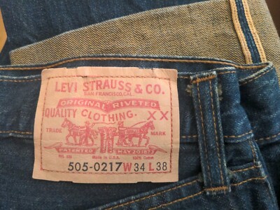 555 VALENCIA LEVI LVC VTG 1967 505-0217 big E RED LINE SELVEDGE