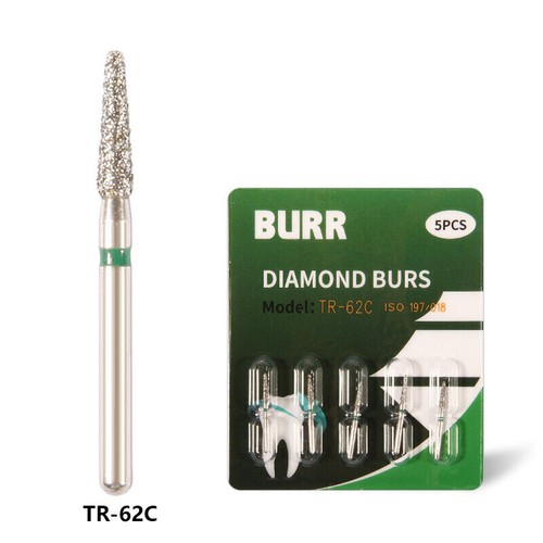 5 pcs Zahnarzt Diamant Bohrer Schleif Fräs Präparation Dental High speed Turbine - Bild 196 von 757