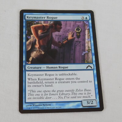 Keymaster Rogue MTG 2013 Blue Creature Human Rogue 39/249 Gatecrash Common Card
