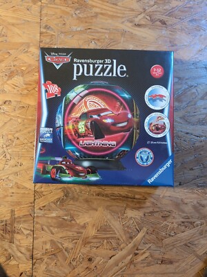 Ravensburger 3D puzzle Lightning McQueen, 108 Teile, 15cm Durchmesser, 7-12, Neu