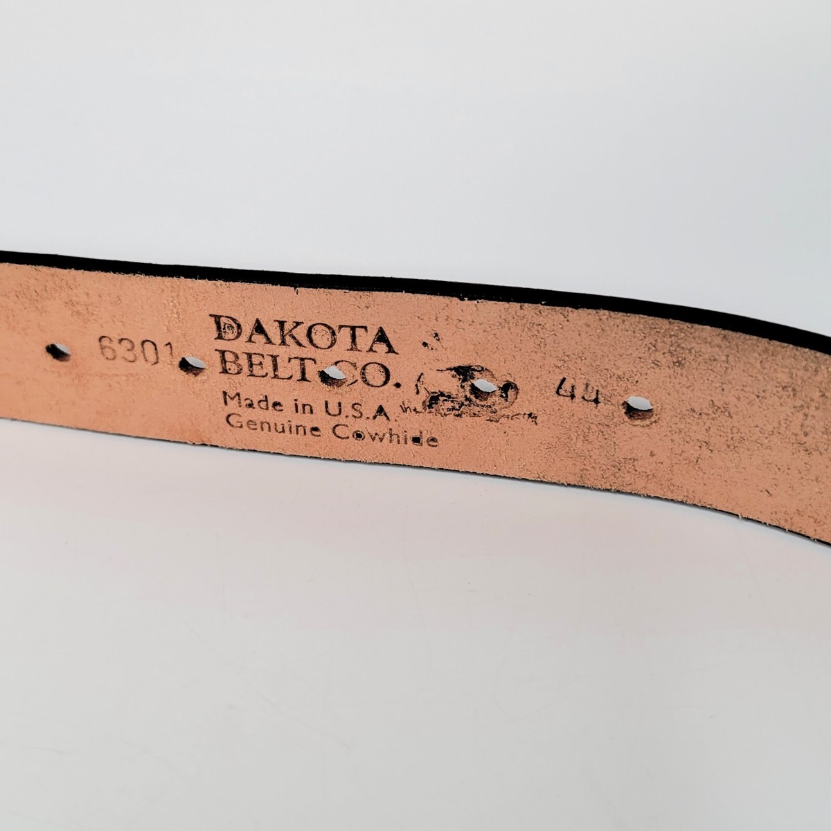 Dakota Belt Co. Belt With Eagle Buckle Belt Leather USA Made 