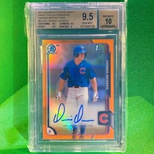 Donnie Dewees Auto #'d /25 Orange BGS 9.5 10 Refractor 2015 Bowman Draft