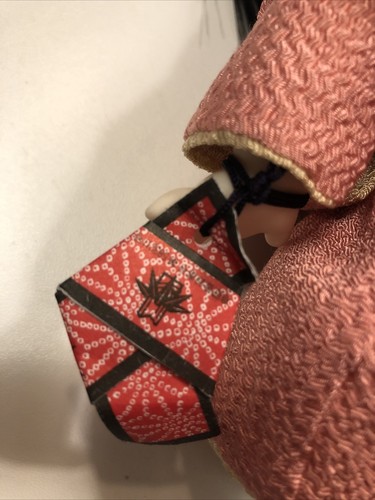 9 Zoll japanische Itchimatsu Baby Mädchen Puppe im Kimono sitzend weicher Körper - Bild 5 von 11