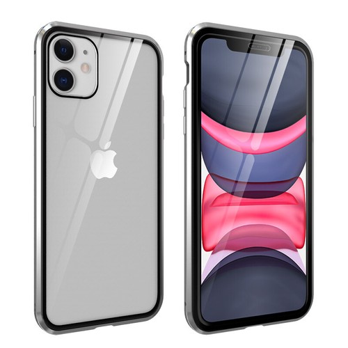 360° Magnetic Tempered Glass Case For iPhone 16 15 14 13 12 Pro Max 11 XR 8 Plus - Picture 4 of 18