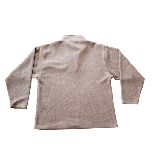 ✅Foot Locker Men Sweatshirt 2XL Beige 1/4 Zip Pocket Fleece Long Sleeve Pullover - Picture 2 of 10