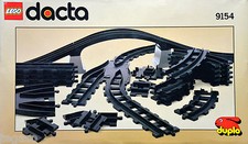 Lego Duplo 9154 schwarze Schienen Sortiment gebraucht, ohne OVP