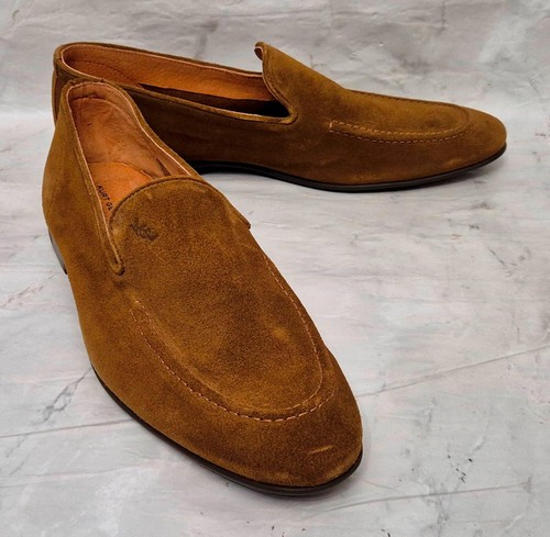 KURT GEIGER London Mens Lovely Palermo Loafer Tan Suede Slip On Shoes - Picture 3 of 8