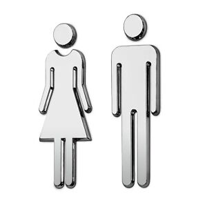 Lavatory Restroom Washroom Toilet Door WC Sign Mens Ladies Home Bar Decor IN9X 