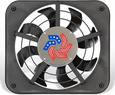 Flex-A-Lite 116550 Fan Electric 12" Lo-Profile S-blade puller fan w/o controls