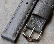 Short vintage watch band 16mm ends Real Buffalo Calf JB Champion USA 1960s/70s