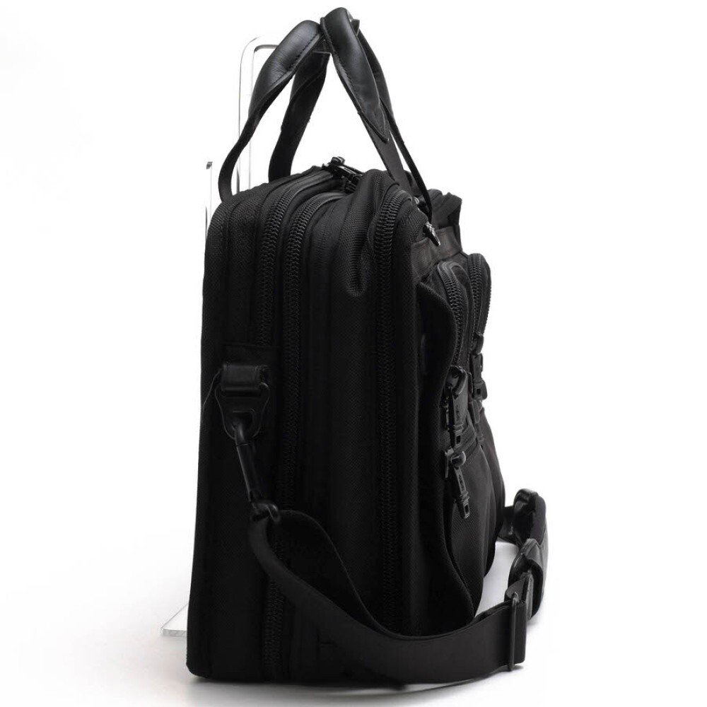 TUMI 26145DH Alpha T-Pass Expandable Laptop Briefcase BLK FXT 