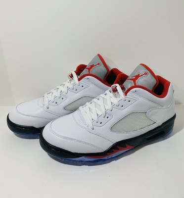 Nike Air Jordan 5 Low Retro Golf Cleats Shoes Fire Red CU4523-100 Sz 10.5 BGRADE | eBay