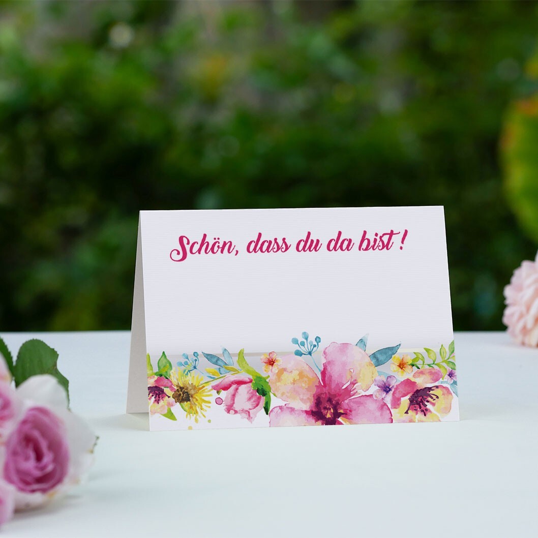 Tischkarten Hochzeit Partycards 50 Stück , Platzkarten Für