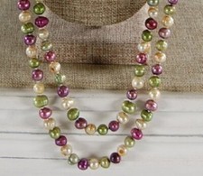 8 - 9 MM MULTICOLOR PEARL NECKLACE