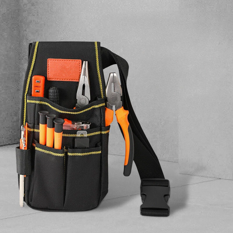 Electrician Tool Belt Pouch with Screwdriver Storage Waist Pocket