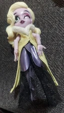 Capsule Chix Girl Doll 5” Doll Only blonde hair purple black dress gold cape