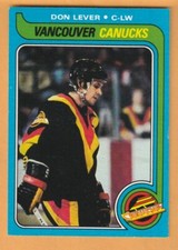 Don Lever Vancouver Canucks 1979-80 Topps #203