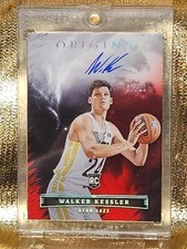 2022-23 Panini Origins Auto Walker Kessler Rookie On Card Autograph Red RC /99