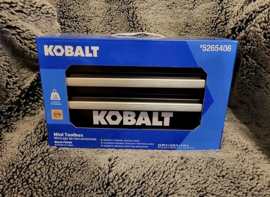 Kobalt Mini Black Steel Tool Box 25th Anniversary 5265407 NEW IN HAND