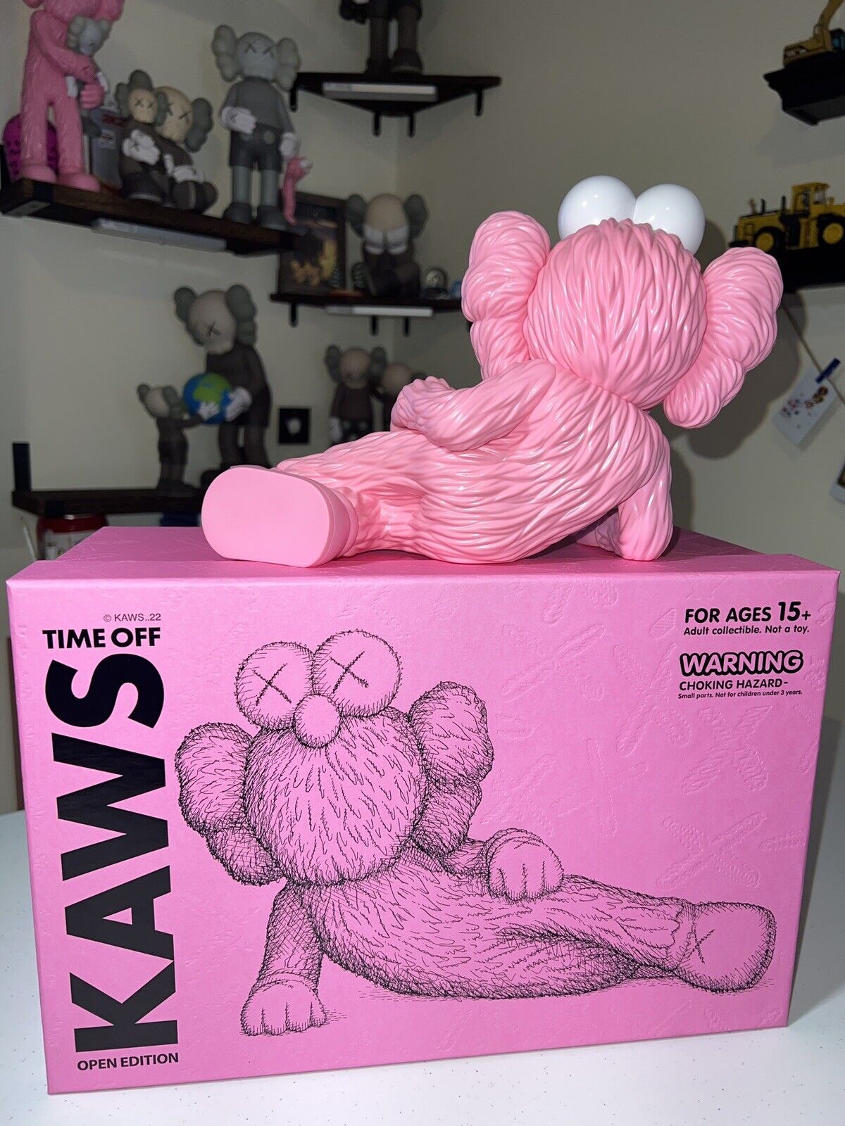 kaws x bff pink kaws bag charm - last piece