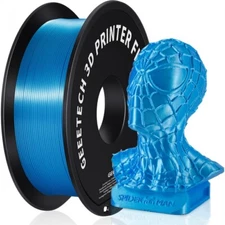 Geeetech 3D Printer Filament Silk PLA Sky Blue 1.75mm 1KG Per Roll Consumables
