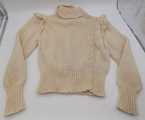Vintage hunters Run Pure Wool Sweater Shetland Size Large, Cream. D2022 - Picture 2 of 16