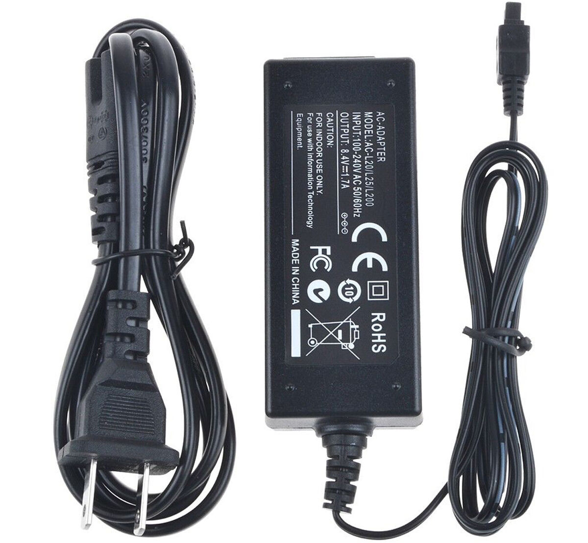 AC Power Adapter for Sony Handycam FDR-AX33,FDR-AX43,FDR-AX43A,FDR