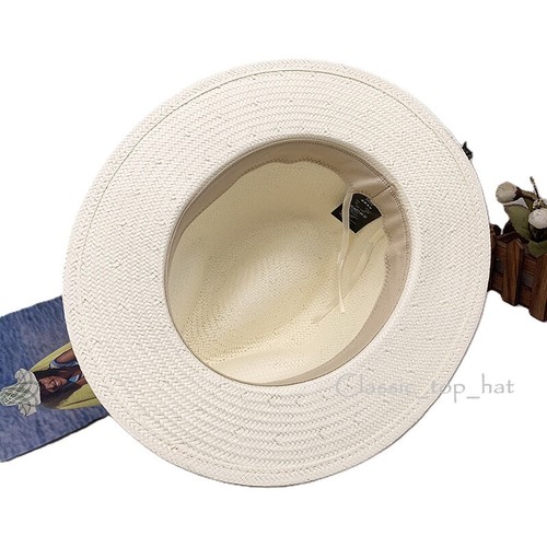 New Handwoven Paper Straw Fedora Hat for Men - Fine Weave, Jazz Style - Picture 5 of 8