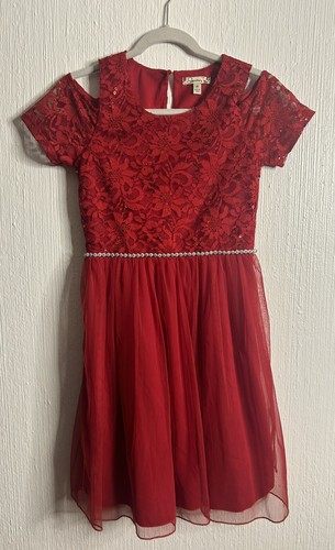 Girls 7-20 Speechless Velvet Mesh Long Sleeve Dress in Regular and Plus Size