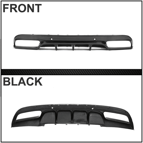 Difusor de carbono parachoques difusor trasero para Mercedes W205 C300 C43 C63AMG 15-19 - Imagen 10 de 12