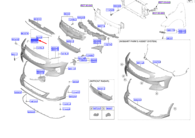 KIA XCEED CD MK3 Front Right Bumper Side Upper Bracket