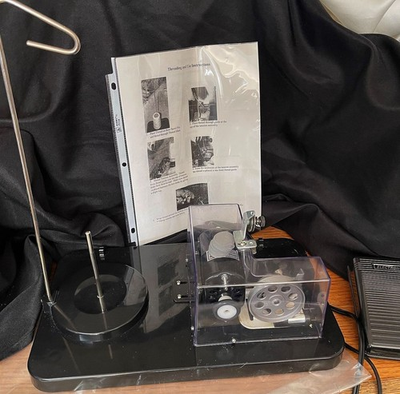 #ad Viking #P60999NS V Bobbin Winder Stand Alone Machine With Motor Foot Pedal EUC $95.00