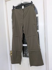 Peter Storm size 18 Ladies Khaki Outdoor Pants With Two Zips To Adjust Length.