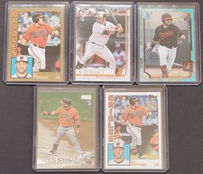 2019 Topps DJ Stewart Lot of 5 Baltimore Orioles Gold 33/50 + 70/99 Variation