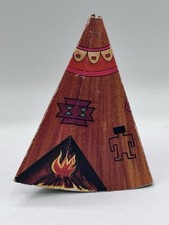 Vintage MARX RARE Cardboard Tepee Fort Apache Plastic Figure Tent