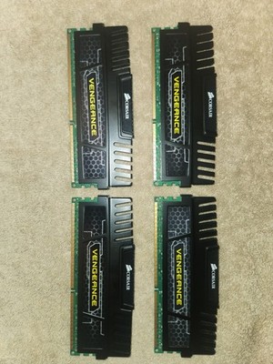 Corsair Vengeance DDR3 1600MHz DIMM 4 8gb sticks Desktop RAM Black
