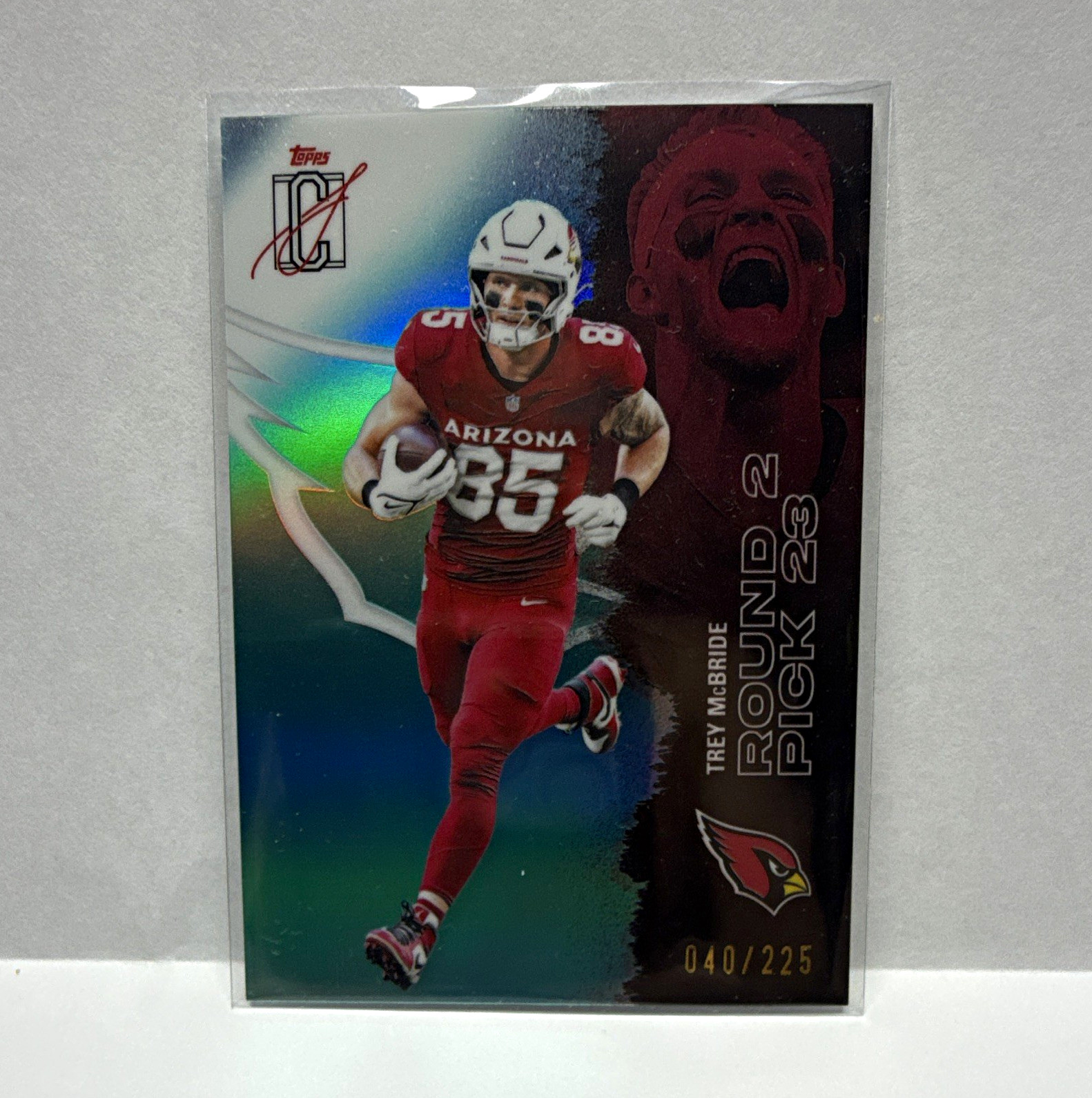 Topps 2025 Signature Class Trey McBride #1 Round 2 Pick 40/225 Cardinals