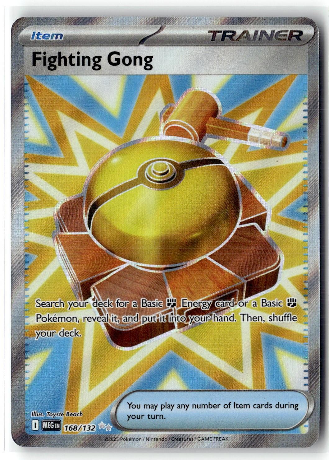 Fighting Gong 168/132 Ultra Rare Mega Evolution Pokemon NM b3
