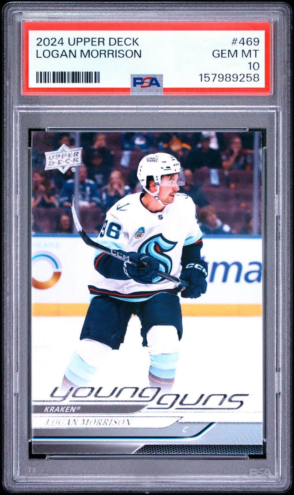 2024 UPPER DECK #469 LOGAN MORRISON YOUNG GUNS RC ROOKIE PSA 10