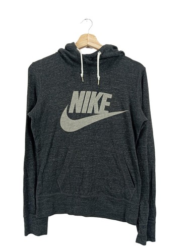 NIKE Felpa con cappuccio Donna Taglia IT 40 grigio chiaro stile casual - Foto 5 di 5