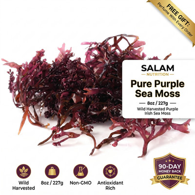 PURPLE SEAMOSS - 92 Minerals Skin & Hair Glow Antioxidant Power Immune Defense